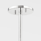 Frankie Pendant By Mitzi - Polished Nickel Canopy View