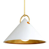 Charm Pendant by Corbett, Finish: White, Size: Large, | Casa Di Luce Lighting