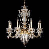 Bagatelle Chandelier by Schonbek, Finish: Aurelia-Schonbek, Bronze Heirloom-Schonbek, Gold Etruscan-Schonbek, Gold French -Schonbek, Gold Heirloom-Schonbek, Silver Antique-Schonbek, Silver Polished-Schonbek, Size: Small, Medium, Large, Crystal Color: Spectra-Schonbek, Heritage-Schonbek, Clear Swarovski-Schonbek | Casa Di Luce Lighting