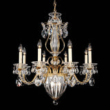 Bagatelle Chandelier by Schonbek, Finish: Aurelia-Schonbek, Size: Large, Crystal Color: Heritage-Schonbek | Casa Di Luce Lighting