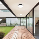 Bailey Outdoor Flushmount by Kuzco, Finish: Black, Grey, Size: Small, Medium, Large, | Casa Di Luce Lighting