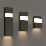 Band LED Indoor-Outdoor Wall Sconce by Sonneman, Finish: White, Grey, Bronze, Size: Small, Medium, Large, | Casa Di Luce Lighting