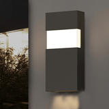 Band LED Indoor-Outdoor Wall Sconce by Sonneman, Finish: White, Grey, Bronze, Size: Small, Medium, Large, | Casa Di Luce Lighting