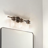 Brinley Bath Bar by Kichler, Finish: Nickel Brushed, Olde Bronze-Kichler, Number of Lights: 2, 3, 4, | Casa Di Luce Lighting