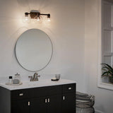 Harmony Bath Bar by Kichler, Finish: Nickel Brushed, Olde Bronze-Kichler, Number of Lights: 2, 3, 4, | Casa Di Luce Lighting