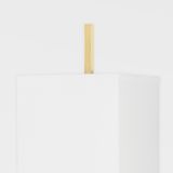 Mikaela Table Lamp By Mitzi - Aged Brass Lamp Closer View