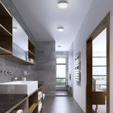 Bedford Flush Mount by Kuzco, Color: Clear, Frost - Tech, Finish: Black, Nickel Brushed, Chrome, Vintage Brass, Size: 11 Inch, 6 Inch | Casa Di Luce Lighting