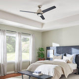 Zeus Ceiling Fan in bedroom