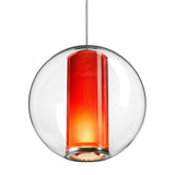 Bel Occhio Single Pendant Light by Pablo, Finish: Clear/Orange, , | Casa Di Luce Lighting
