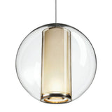 Bel Occhio Single Pendant Light by Pablo, Finish: Clear/White, , | Casa Di Luce Lighting