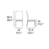 Bess Chair CS-1294-SK by Calligaris by CDL (Casa Di Luce Collection), Frame Colors: Walnut, Graphite, Wenge, Smoke, Natural, Seat Colors: Optic White, Black, Taupe, | Casa Di Luce Lighting