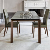 Bess Leather Chair CS-1294-LH by Calligaris by CDL (Casa Di Luce Collection), Seat Colors: Leather Black, Leather Optic White, Leather Taupe, Frame Color: Smoke, Natural, Wenge, Graphite, Walnut, | Casa Di Luce Lighting