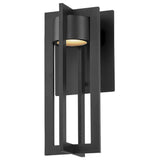 Chamber Outdoor Wall Sconce by W.A.C. Lighting, Finish: Black, Size: 12 Inch, | Casa Di Luce Lighting
