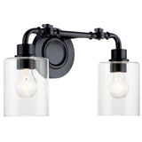 Gunnison Vanity Light - Black w/ 2 Lights