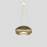 Blink S60 Pendant by Masiero, Finish: Matt White, Gold Leaf, Crystal: Cut Crystal, Crystals From Swarovski, | Casa Di Luce Lighting