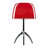 Lumiere Table Lamp by Foscarini, Color: Turquoise, White, Warm White, Cherry Red - Foscarini, Finish: Aluminum, Champagne, Black Chrome, Size: Small, Large | Casa Di Luce Lighting