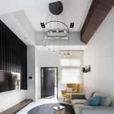 Dora 12 LED Multipoint Pendant Light by Seed Design, Finish: Chrome, Copper, Matt Black, Brass, Ring Option: Without Ring, With Ring, | Casa Di Luce Lighting