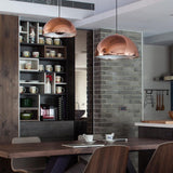 Dome Pendant Light by Seed Design, Finish: Matt Black, Chrome, Copper, White, Size: Medium, Large, | Casa Di Luce Lighting