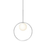Bola Halo LED Pendant by Pablo, Finish: Chrome, Brass, Gold Rose, Size: 12 Inch, 18 Inch, 22 Inch, | Casa Di Luce Lighting