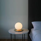 Bola Sphere Table Lamp by Pablo, Finish: Chrome, Brass, Gold Rose, Gunmetal, Size: Small, Medium, Large, | Casa Di Luce Lighting
