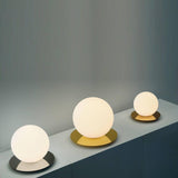 Bola Sphere Table Lamp by Pablo, Finish: Chrome, Brass, Gold Rose, Gunmetal, Size: Small, Medium, Large, | Casa Di Luce Lighting