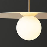 Bola Disc Pendant by Pablo, Finish: Chrome, Brass, Gold Rose, Gunmetal, Gloss White/Chrome, Size: Small, Medium, Large, X-Large, | Casa Di Luce Lighting