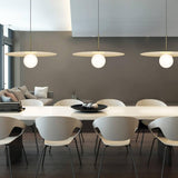 Bola Disc Pendant by Pablo, Finish: Chrome, Brass, Gold Rose, Gunmetal, Gloss White/Chrome, Size: Small, Medium, Large, X-Large, | Casa Di Luce Lighting