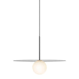 Bola Disc Pendant by Pablo, Finish: Chrome, Size: Large, | Casa Di Luce Lighting