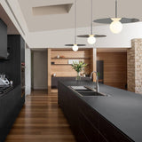 Bola Disc Pendant by Pablo, Finish: Chrome, Brass, Gold Rose, Gunmetal, Gloss White/Chrome, Size: Small, Medium, Large, X-Large, | Casa Di Luce Lighting