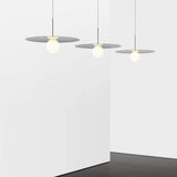 Bola Disc Pendant by Pablo, Finish: Chrome, Brass, Gold Rose, Gunmetal, Gloss White/Chrome, Size: Small, Medium, Large, X-Large, | Casa Di Luce Lighting