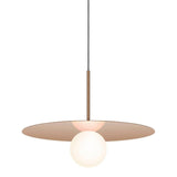 Bola Disc Pendant by Pablo, Finish: Gold Rose, Size: Small, | Casa Di Luce Lighting