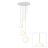 Bola Sphere Option 1 Chandelier by Pablo, Finish: Brass, Number of Lights: 6-Light, | Casa Di Luce Lighting