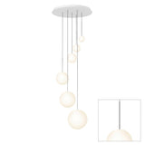 Bola Sphere Option 1 Chandelier by Pablo, Finish: Gunmetal, Number of Lights: 6-Light, | Casa Di Luce Lighting
