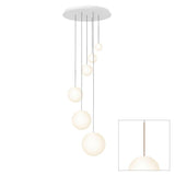 Bola Sphere Option 1 Chandelier by Pablo, Finish: Rose Gold, Number of Lights: 6-Light, | Casa Di Luce Lighting