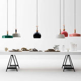 Bon Ton 35cm Pendant by Torremato, Color: Black, Light Blue, Antique Pink, Finish: Copper, Brass, | Casa Di Luce Lighting