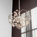 Delphinium Round Chandelier by Brand Van Egmond-100-Nickel