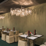 Arthur Oval Chandelier by Brand Van Egmond - Nickel, Interior