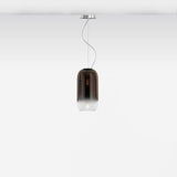 Gople Suspension Lamp by Artemide, Color: White Gradient-Artemide, Copper-Gradient-Artemide, Blue Gradient-Artemide, Chrome-Gradient-Artemide, Bronze Gradient-Artemide, Size: Mini, Medium, | Casa Di Luce Lighting