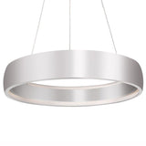 Halo Pendant by Kuzco, Finish: Brushed Silver, Size: Small, | Casa Di Luce Lighting
