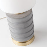 Iris Table Lamp by Mitzi, Finish: Brass Aged, Nickel Polished, , | Casa Di Luce Lighting