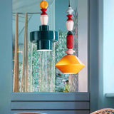 Lariat C2511 Pendant by Ferroluce, Color: Yellow, Petroleum Green-Ferroluce, , | Casa Di Luce Lighting