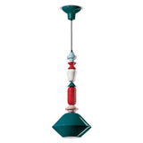 Lariat C2511 Pendant by Ferroluce, Color: Petroleum Green-Ferroluce, , | Casa Di Luce Lighting