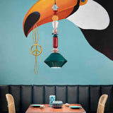 Lariat C2512 Pendant by Ferroluce, Color: Yellow, Petroleum Green-Ferroluce, , | Casa Di Luce Lighting