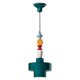 Lariat C2530 Pendant by Ferroluce, Color: Petroleum Green-Ferroluce, , | Casa Di Luce Lighting