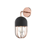Haley Wall Sconce by Mitzi, Finish: Aged Brass/Black-Mitzi, Polished Nickel/Black-Mitzi, Polished Copper-Mitzi, , | Casa Di Luce Lighting