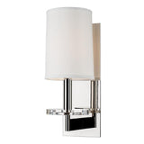 Chelsea Wall Sconce by Hudson Valley, Finish: Nickel Polished, Number of Lights: 1, | Casa Di Luce Lighting