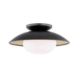 Cadence Semi-flush Ceiling Light by Mitzi, Finish: Black Lustro/Gold Leaf Combo-Mitzi, White Lustro/Gold Leaf Combo-Mitzi, Size: Small, Medium, Large, | Casa Di Luce Lighting