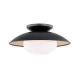 Cadence Semi-flush Ceiling Light by Mitzi, Finish: Black Lustro/Gold Leaf Combo-Mitzi, White Lustro/Gold Leaf Combo-Mitzi, Size: Small, Medium, Large, | Casa Di Luce Lighting