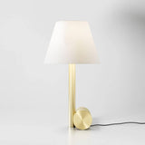Calee XS Table Lamp by CVL, Shade: Black Chinette-CVL, White Chinette-CVL, Finish: Satin Brass, Satin Graphite-CVL, Nickel Satin, Satin Copper-CVL, Brass Polished, Polished Graphite-CVL, Nickel Polished, Polished Copper-Mitzi, | Casa Di Luce Lighting