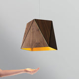 Calx Pendant Light by Cerno, Color: Walnut, Dark Stained Walnut - Cerno, White Washed Oak - Cerno, Finish: Aluminum Brushed, Brushed Rose Gold-Cerno, Brass Brushed, Light Option: E26, 2700K LED, 3500K LED, GU24 | Casa Di Luce Lighting